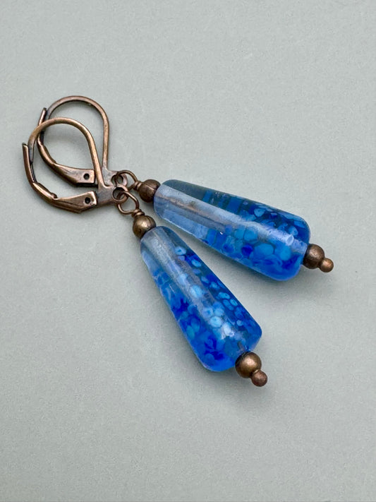 Faded Jeans Earrings
